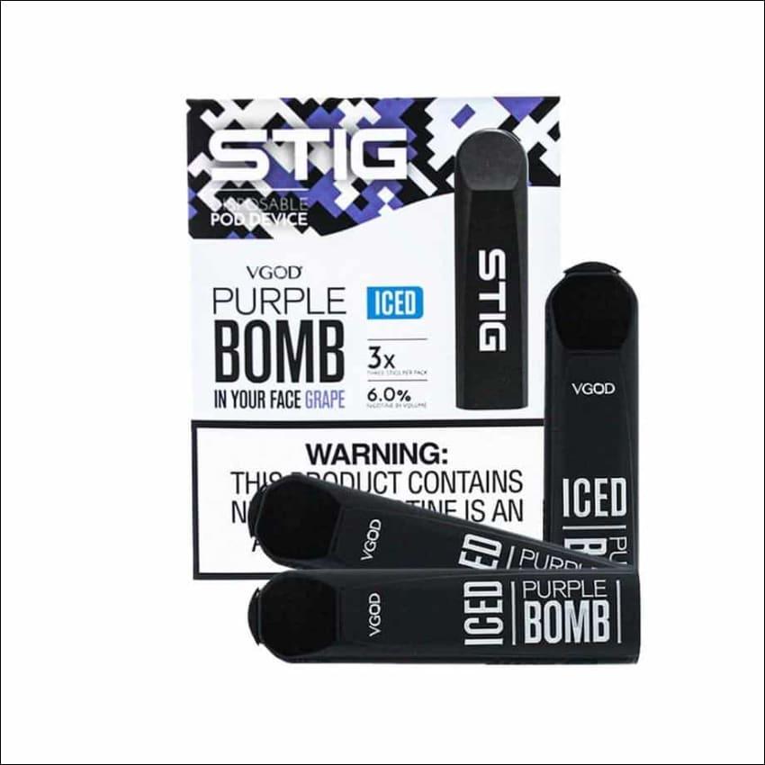 STIG Disposable Pod by VGOD ( American Version ) – Iced Purple Bomb | Vape  Riyadh Disposable