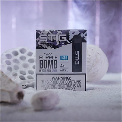 STIG Disposable Pod by VGOD ( American Version ) – Iced Purple Bomb - Vape Here Store
