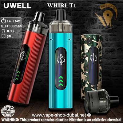 UWELL WHIRL T1 POD MOD KIT 16W - Vape Here Store