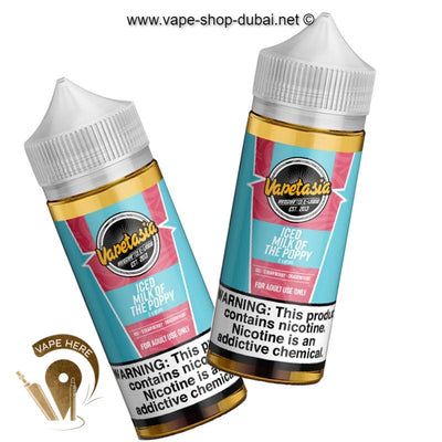 Iced Milk of the Poppy E liquid by Vapetasia - Vape Here Store