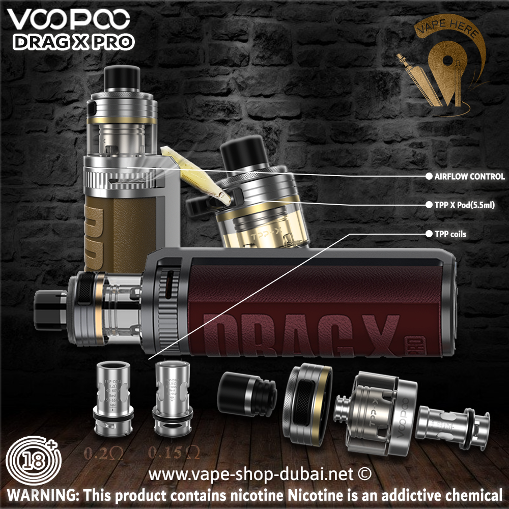 Voopoo Drag X Pro Pod Mod Kit 100W - Vape Here Store