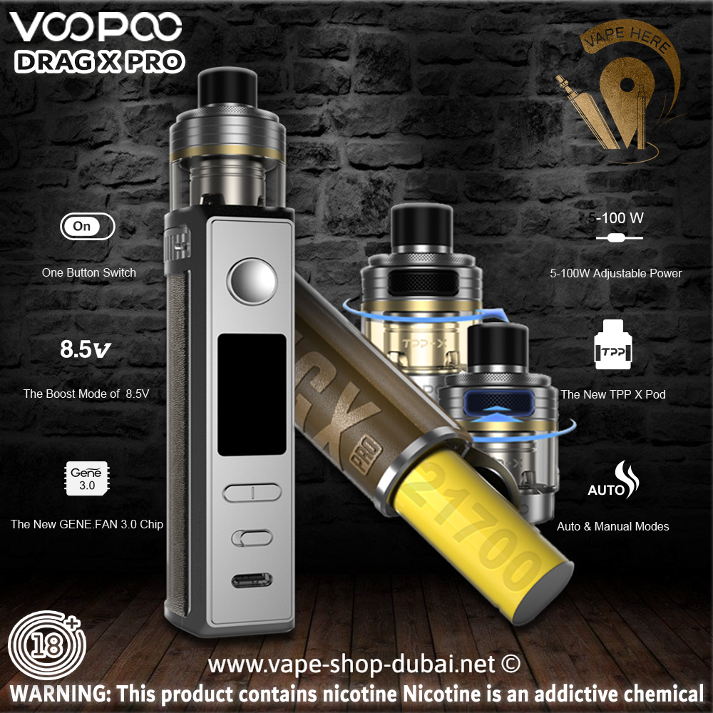 Voopoo Drag X Pro Pod Mod Kit 100W - Vape Here Store