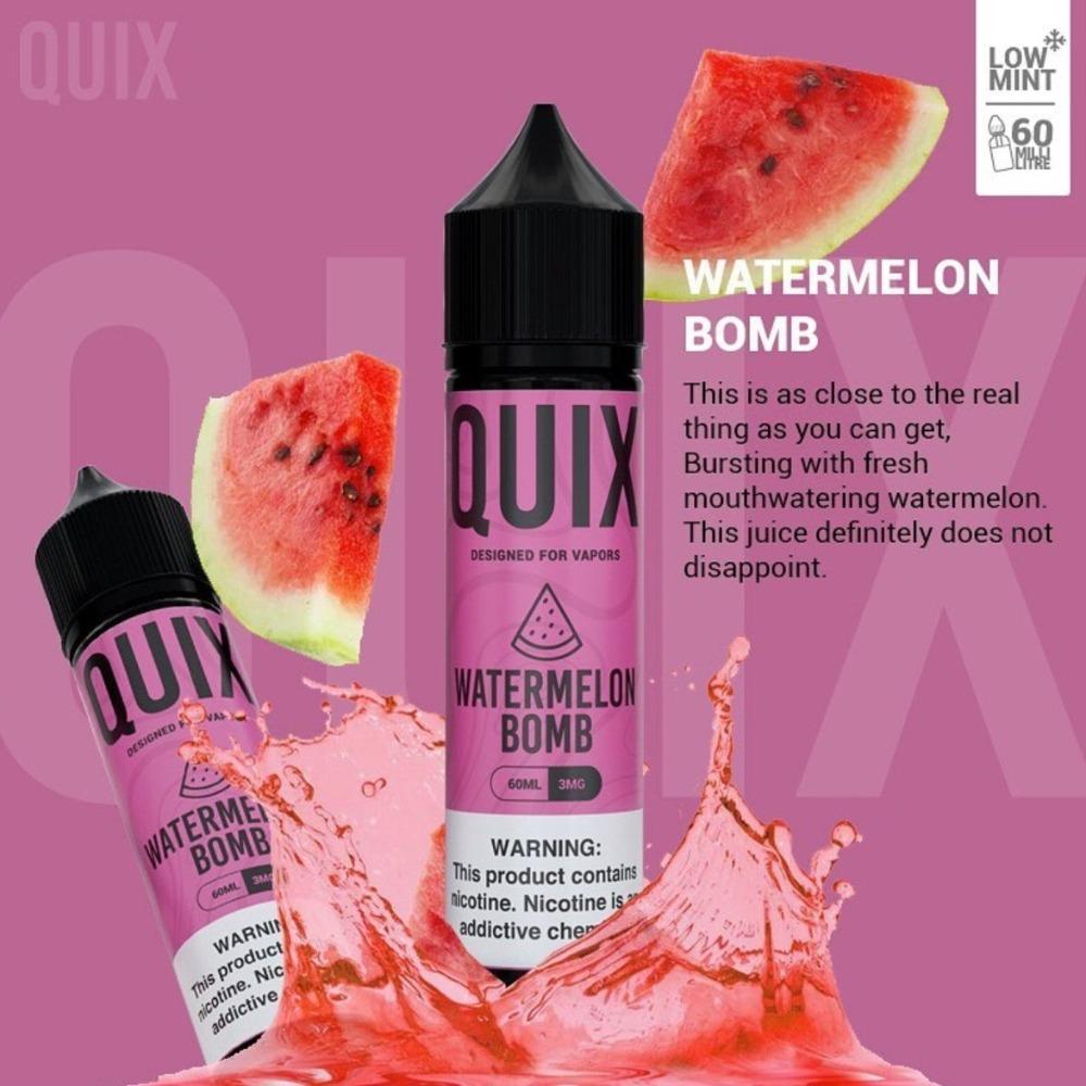 QUIX - WATERMELON BOMB 60ML ELIQUID - Vape Here Store