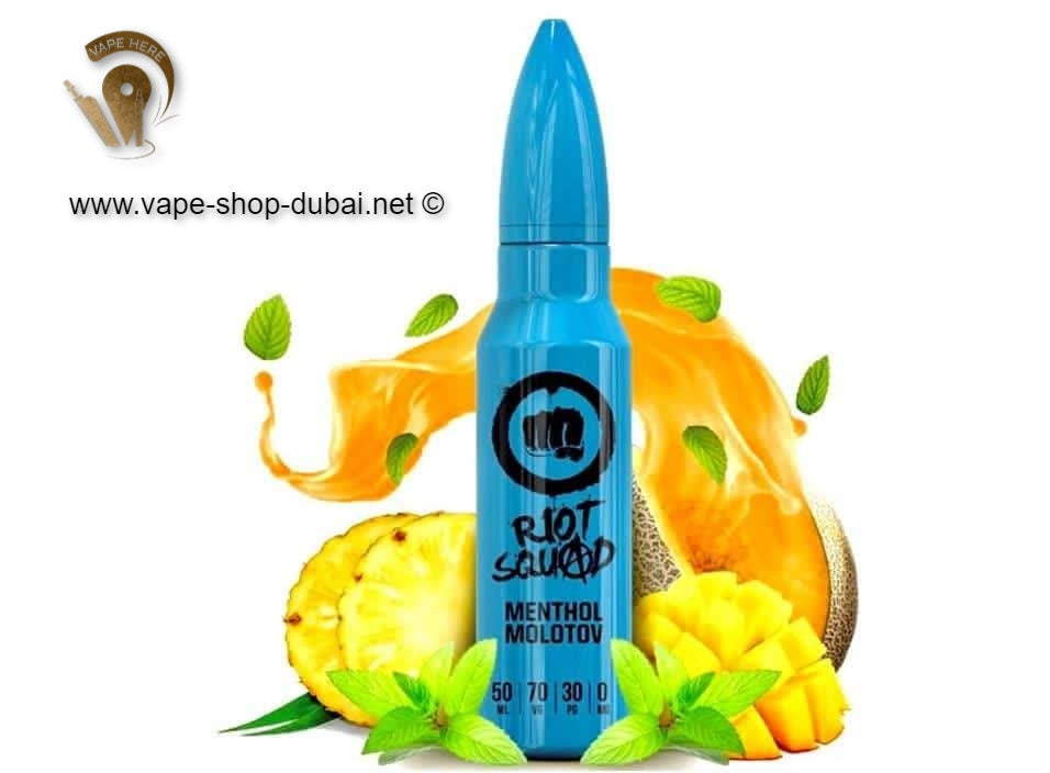 Menthol Molotov 60ml E liquid by Riot Squad - Vape Here Store
