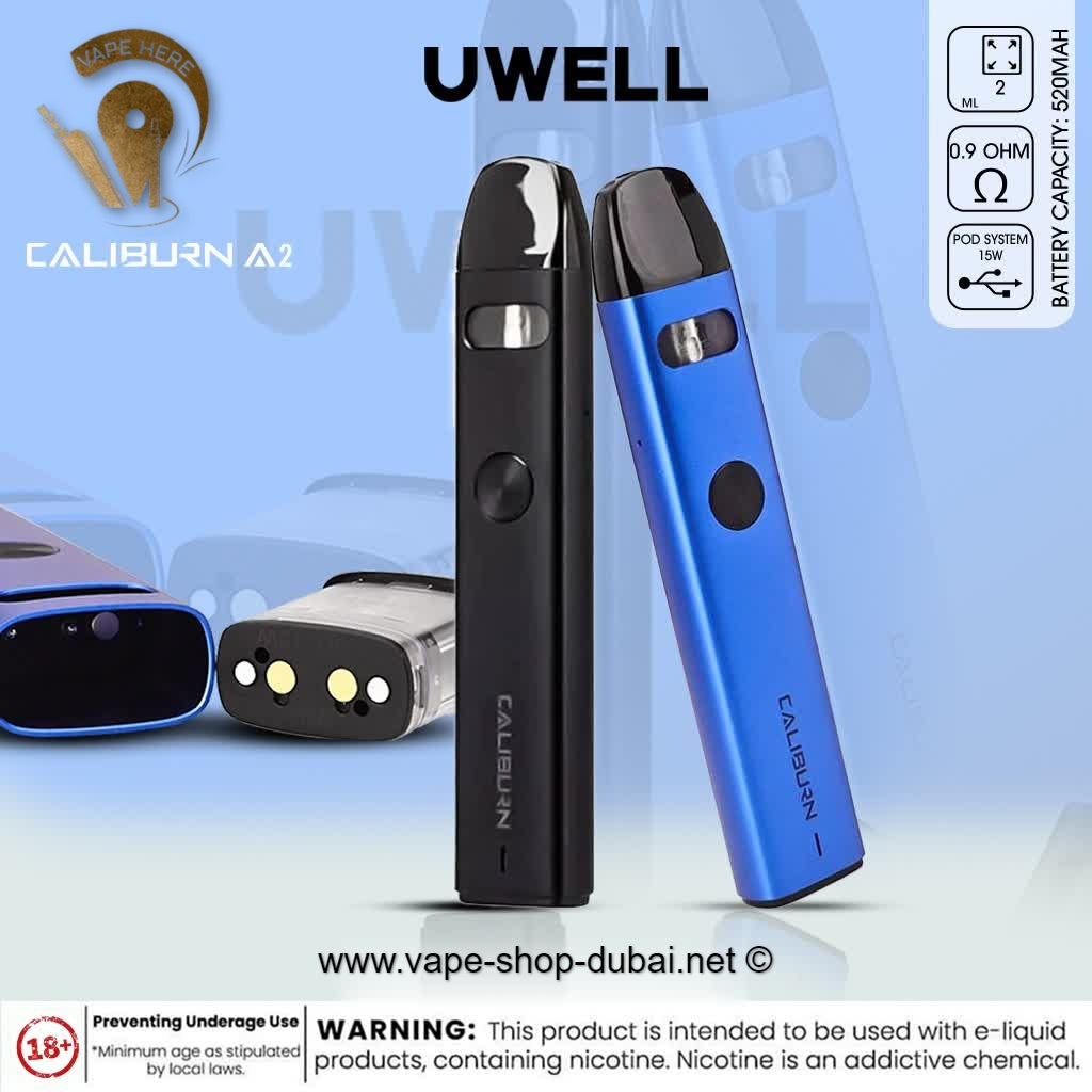 UWELL CALIBURN A2 15W POD SYSTEM - Vape Here Store